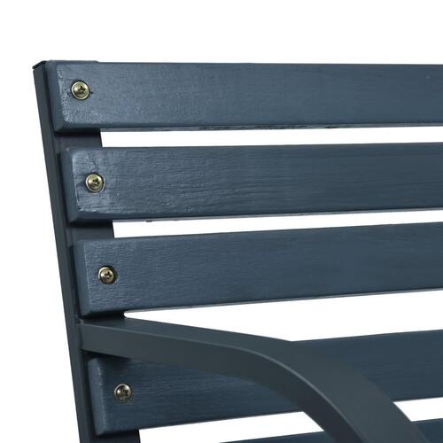 Havebænk 120 cm træ grå