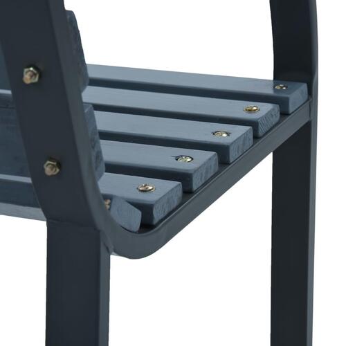Havebænk 120 cm træ grå