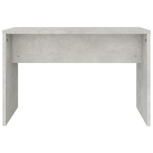 Skammel til makeupbord 70x35x45 cm konstrueret træ betongrå