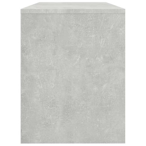 Skammel til makeupbord 70x35x45 cm konstrueret træ betongrå