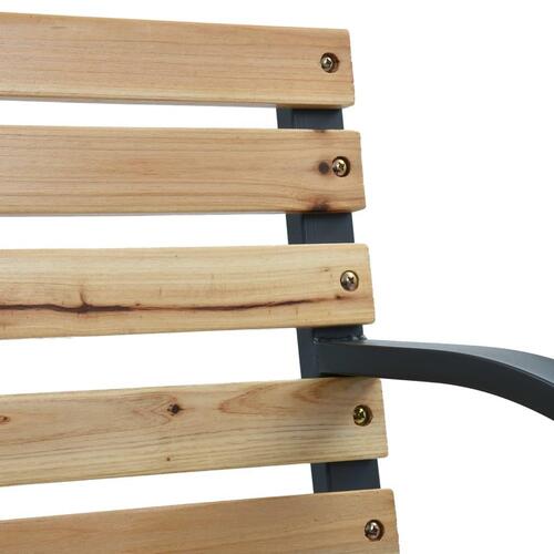 Havestole 2 stk. træ sort