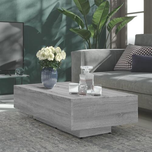 Sofabord 115x60x31 cm konstrueret træ grå sonoma-eg