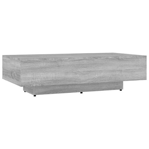 Sofabord 115x60x31 cm konstrueret træ grå sonoma-eg