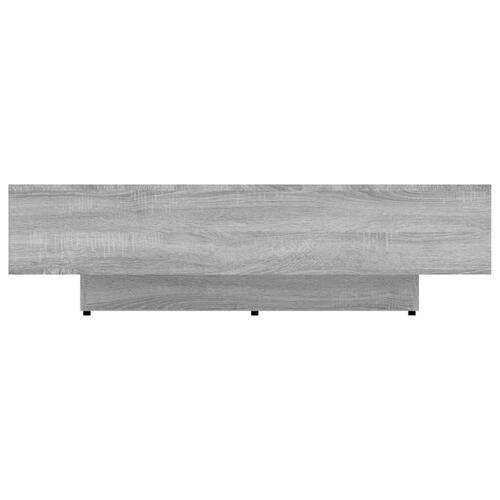 Sofabord 115x60x31 cm konstrueret træ grå sonoma-eg