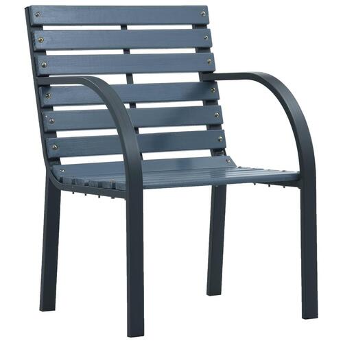 Havestole 2 stk. træ grå