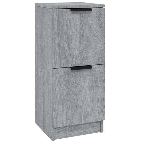 Skænk 30x30x70 cm konstrueret træ grå sonoma-eg
