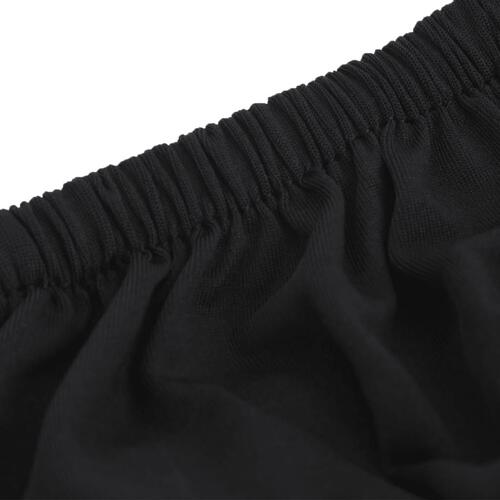 Elastisk sofabetræk polyesterjersey sort
