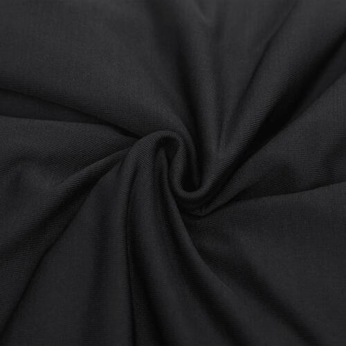 Elastisk 2-personers sofabetræk polyesterjersey sort