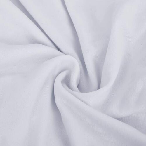 Elastisk 2-personers sofabetræk polyesterjersey hvid