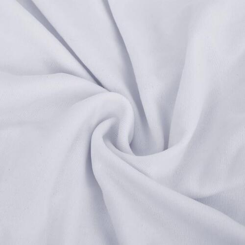Elastisk 4-personers sofabetræk polyesterjersey hvid
