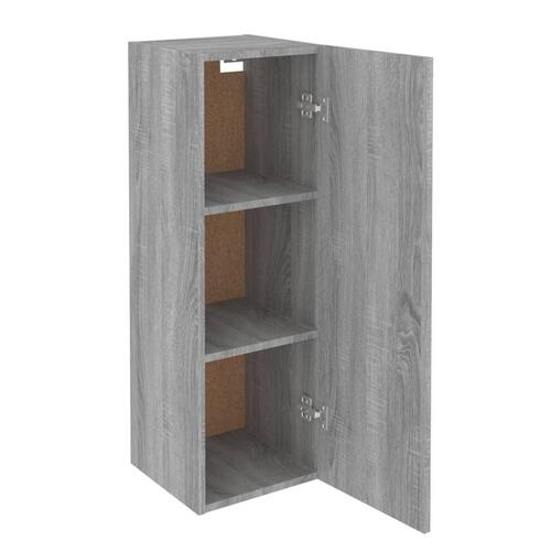 Tv-skab 30,5x30x90 cm konstrueret træ grå sonoma-eg