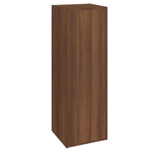 Tv-skabe 2 stk. 30,5x30x90 cm konstrueret træ brun egetræsfarve