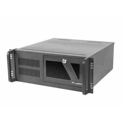 PC kabinet 19"/4U rack - Lanberg ATX-kasse 450/10, sort