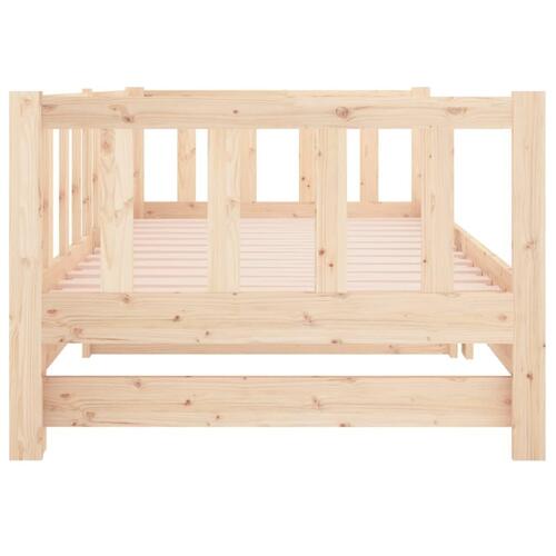 Daybed med udtræk 2x(90x190) cm massivt fyrretræ