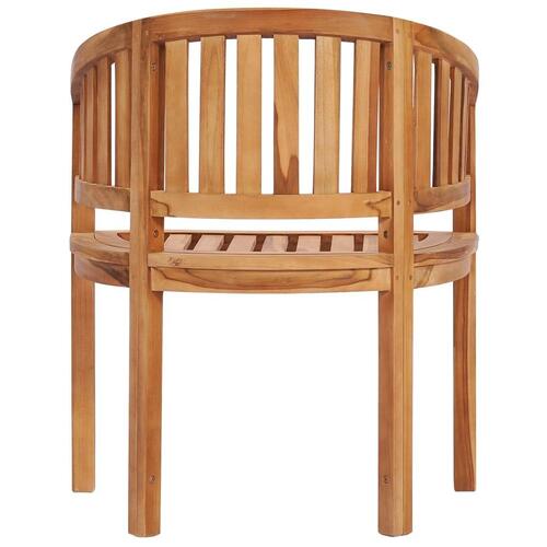 Havestole 2 stk. massivt teaktræ