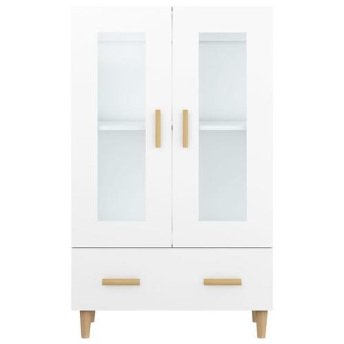 Skab 70x31x115 cm konstrueret træ hvid