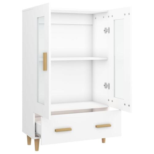 Skab 70x31x115 cm konstrueret træ hvid