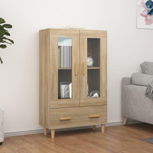 Skab 70x31x115 cm konstrueret træ sonoma-eg