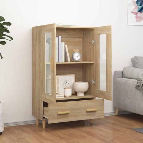 Skab 70x31x115 cm konstrueret træ sonoma-eg