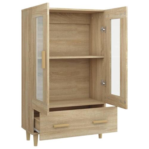 Skab 70x31x115 cm konstrueret træ sonoma-eg