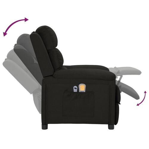 Eldrevet massagestol stof sort
