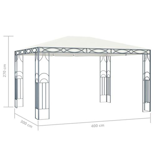 Pavillon 400 x 300 cm cremefarvet