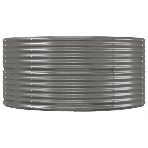 Plantekasse 447x140x68 cm galvaniseret stål grå