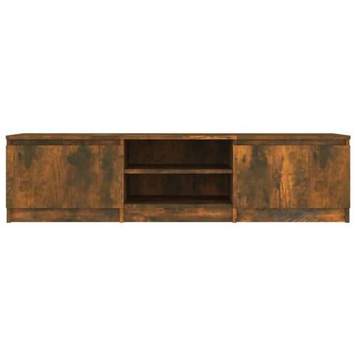 Tv-bord 140x40x35,5 cm konstrueret træ røget egetræsfinish