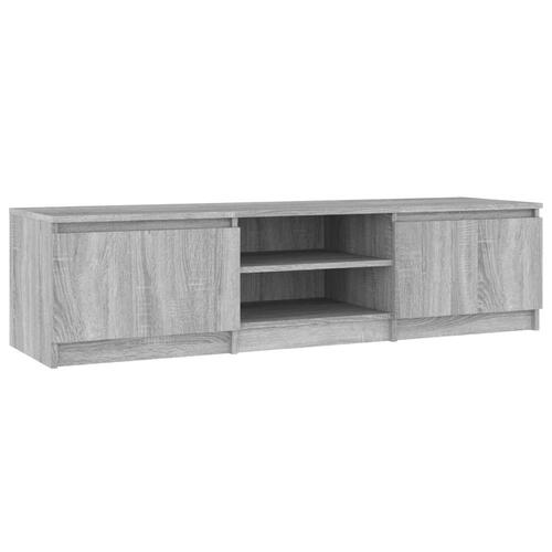 Tv-bord 140x40x35,5 cm konstrueret træ grå sonoma-eg
