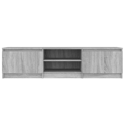 Tv-bord 140x40x35,5 cm konstrueret træ grå sonoma-eg
