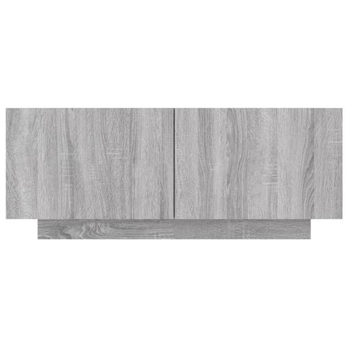 Tv-bord 100x35x40 cm konstrueret træ grå sonoma-eg