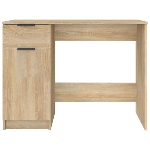 Skrivebord 100x50x75 cm konstrueret træ sonoma-eg