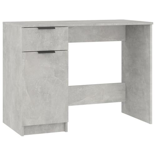 Skrivebord 100x50x75 cm konstrueret træ betongrå