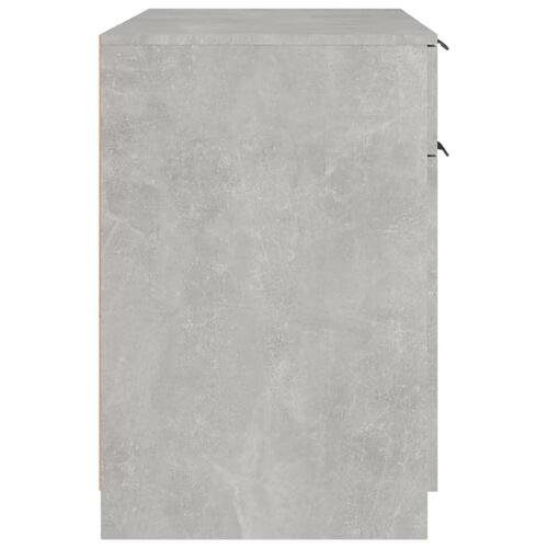 Skrivebord 100x50x75 cm konstrueret træ betongrå
