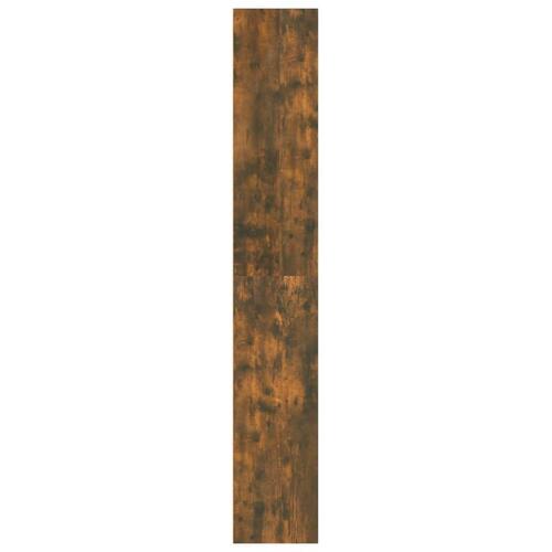 Bogreol m. 5 hylder 60x30x189 cm konstrueret træ røget egetræ