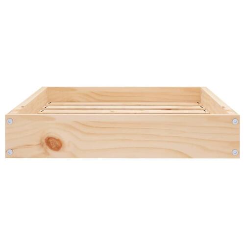 Hundeseng 61,5x49x9 cm massivt fyrretræ
