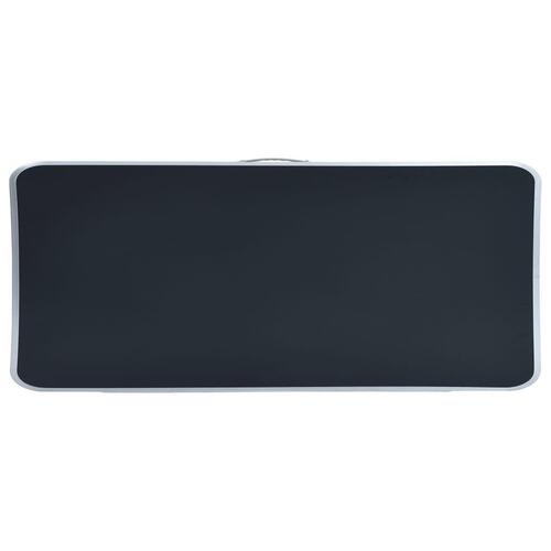 Foldbart campingbord 120x60 cm aluminium grå