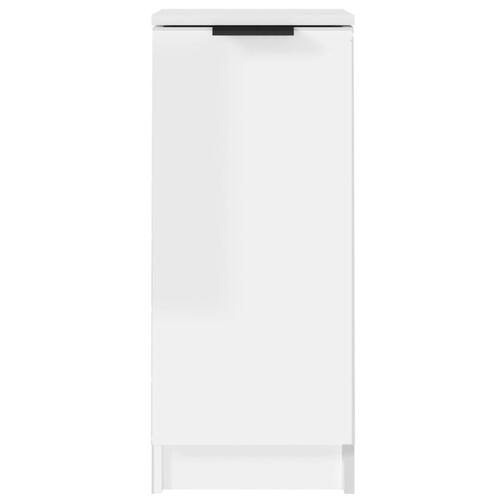 Skænk 30x30x70 cm konstrueret træ hvid højglans
