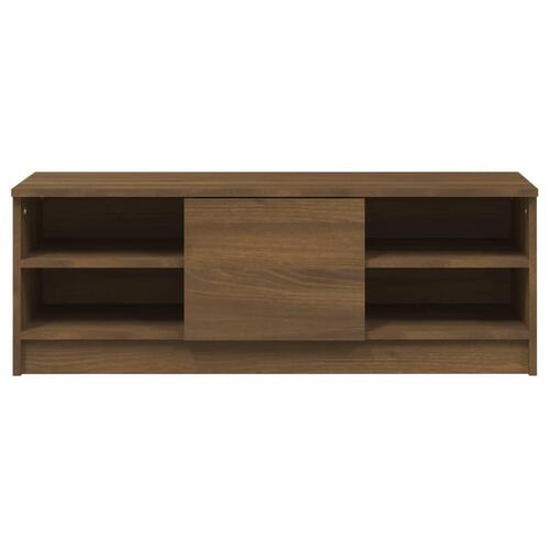Tv-bord 102x35,5x36,5 cm konstrueret træ brun egetræsfarve