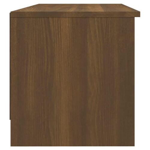 Tv-bord 102x35,5x36,5 cm konstrueret træ brun egetræsfarve