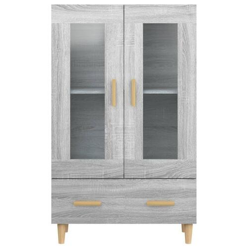 Skab 70x31x115 cm konstrueret træ grå sonoma-eg