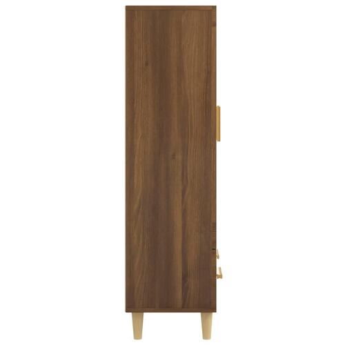Skab 70x31x115 cm konstrueret træ brun egetræsfarve