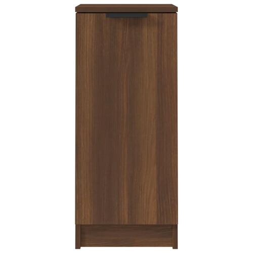 Skænk 30x30x70 cm konstrueret træ brun egetræsfarve