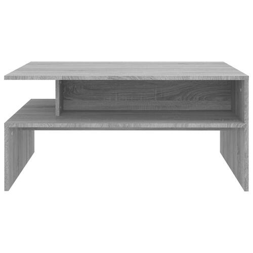 Sofabord 90x60x42,5 cm konstrueret træ grå sonoma-eg
