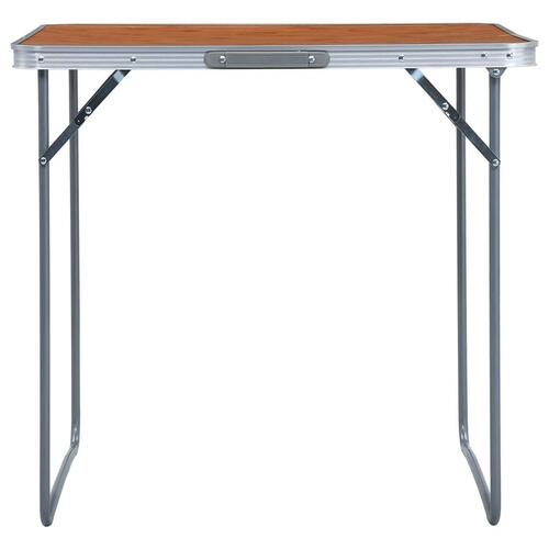 Foldbart campingbord 60x45 cm aluminium