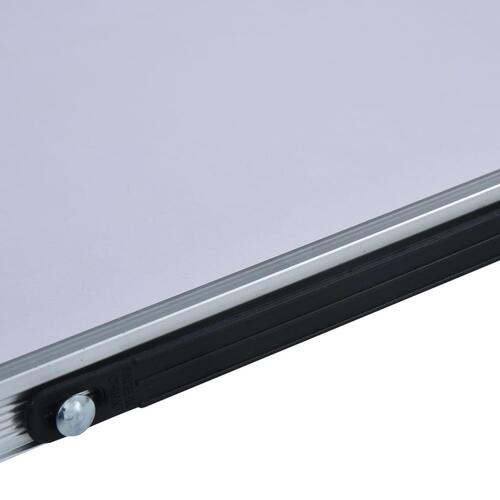 Foldbart campingbord 60 x 40 cm aluminium hvid