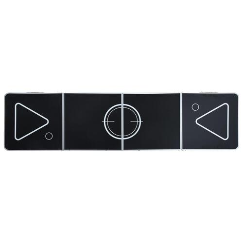 Foldbart beer pong-bord 240 cm sort