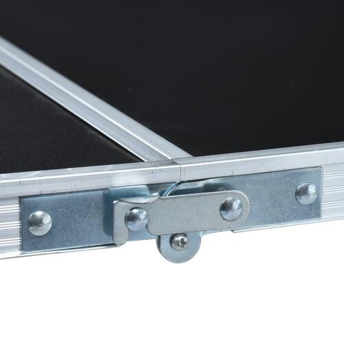 Foldbart beer pong-bord 240 cm sort