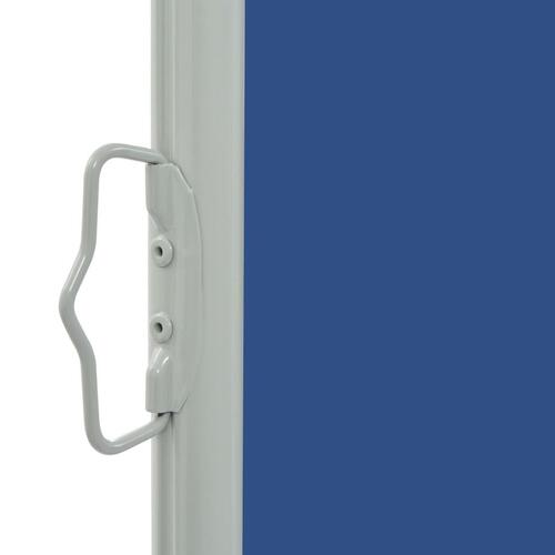 Sammenrullelig sidemarkise til terrassen 160 x 300 cm blå