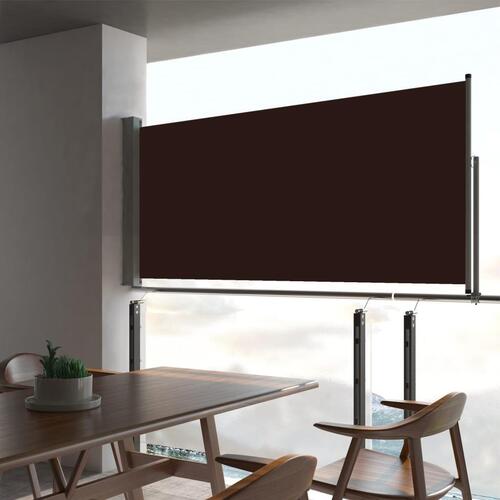 Sammenrullelig sidemarkise 60 x 300 cm brun